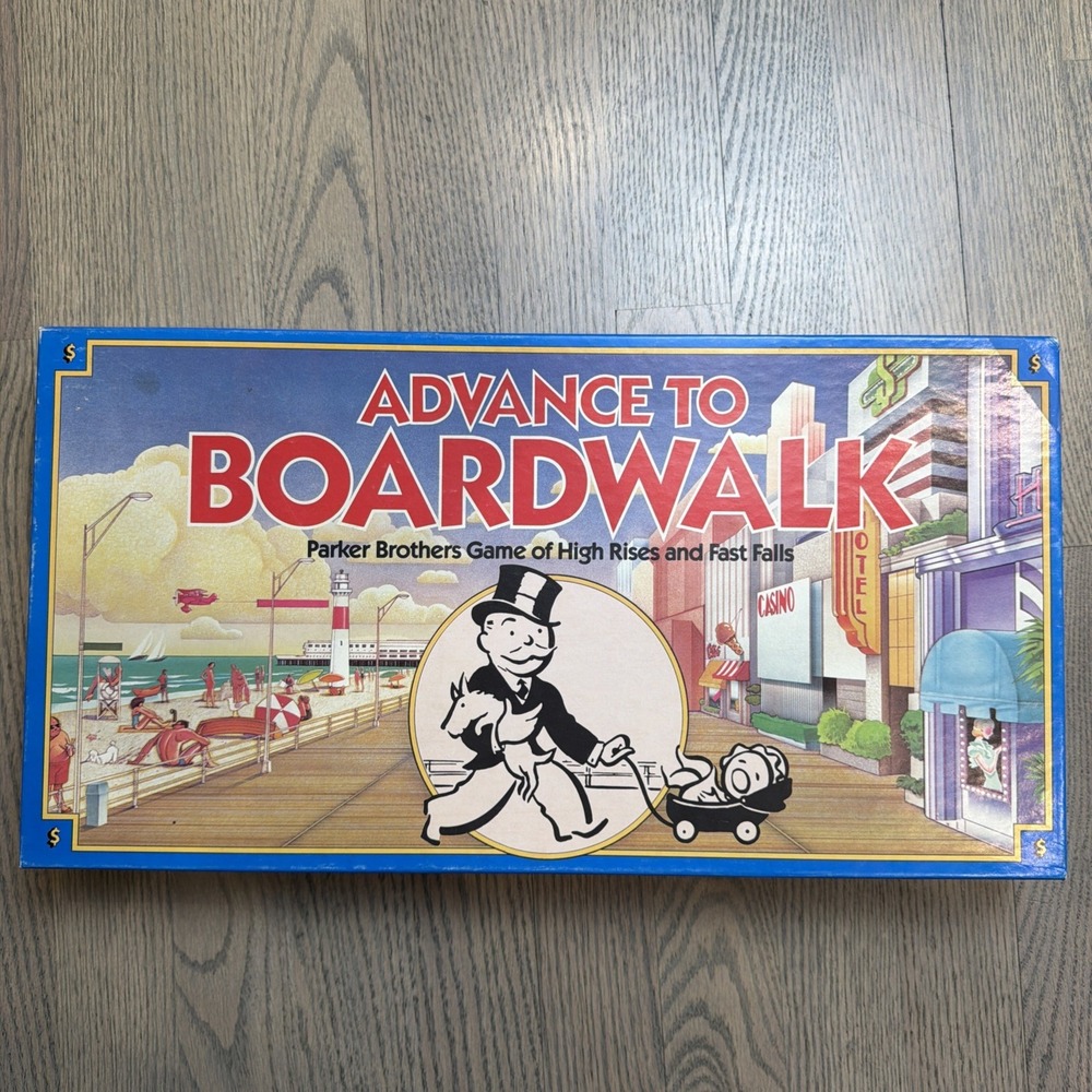 Advance‎ To Boardwalk Game Set Parker Brothers Missing 1 Token